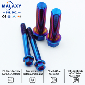 Perno Hexagonal de Titanio Grado 5, M6 <span class=keywords><strong>M8</strong></span> M10, Anodizado, Colorido, Resistente a la Corrosión, Ligero, Directo de Fábrica Malaxy - Product Image 3