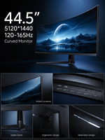 32:9 Gebogener LCD-Monitor 44,5 Zoll VA-Panel 165Hz 320cd/m2 HDR Anti-Blaulicht Gaming DP OEM ODM