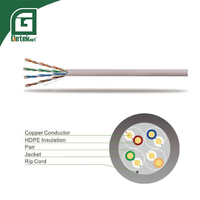 Cable de Red GETEKnet LAN UTP SFTP FTP F/UTP para Interiores y Exteriores CAT5e CAT6 100% Cobre 305M 1000FT 4 Pares CAT 5e 6