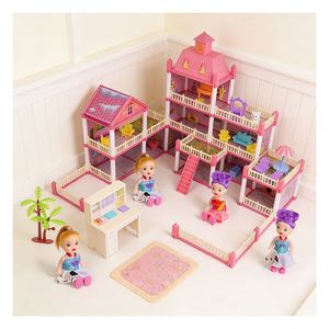 Casa de Muñecas Moderna para Princesas, Juguete de Plástico para Armar, Set de Regalo para Niños - Product Image 3