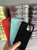 Coque de téléphone portable en silicone liquide véritable avec logo original pour iPhone 16 15 14 Promax, coque arrière en microfibre pour iPhone 17 13 12