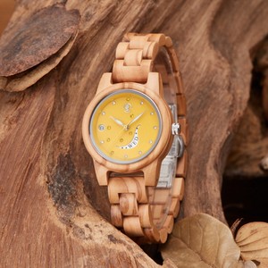 Orologio da Polso da Donna 2026 Nuovo Modello Sette <span class=keywords><strong>Stelle</strong></span> Accompagnano la Luna, in Legno, Leggero, con Calendario, al Quarzo, Quadrante Piccolo Unico per Ragazza - Product Image 3