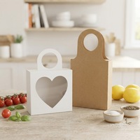 Boîte pliable en papier kraft recyclable de qualité alimentaire avec fenêtre, options de pelliculage mat et brillant