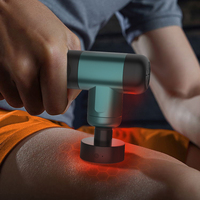 NOUVEAU Moteur sans balais 2600RPM Low Sound Sport Muscle Deep Tissue Red Light Therapy Portable Infra Red Mini Massager Gun