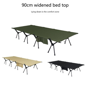 モダンな屋外折りたたみベッド 幅広<span class=keywords><strong>90cm</strong></span> 超軽量アルミ合金製 ポータブルキャンプテント 自走式ツアーマーチングメタル - Product Image 5