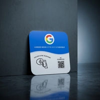 Passez commande en tapant sur la carte NFC en acrylique pour menu, 13,56 MHz, sans contact, avec fonction Google Review, étiquette RFID intelligente NFC, autocollant de table pour restaurant ou club