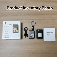 Localizador GPS Impermeable IP65 con Pantalla NFC de Tinta Electrónica Personalizable, Rastreador Antipérdida para Objetos Personales (iOS)