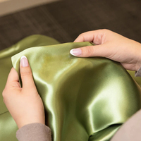Taie d'oreiller en satin de soie Olive pour le soin des yeux, avec fermeture éclair discrète, personnalisable