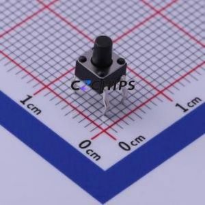 TC-1109-B-F Tactile Switch Through hole-4P,4.5x4.5mm Switch Single Pole Single Throw Round Button 1.6N Through Hole - Product Image 1