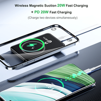 Banques d'alimentation magnétiques 5000mah Charge rapide PD20W Mini banque d'alimentation sans fil portable pour téléphone