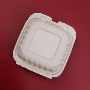 Factory Direct Sales Disposable Plastic Food Packaging and Storage Containers Takeout Food 6 * 6 Inch Clam Shell Lunch Box