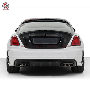 Mise à niveau vers les phares de kit de carrosserie en fibre de carbone de style MSY de 2e génération pour 13-16 Rolls-Royce <span class=keywords><strong>Wraith</strong></span> capot de pare-chocs arrière à lèvre avant - Product Image 4