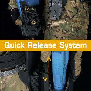 Tactische <span class=keywords><strong>holster</strong></span>, wapenholster geschikt voor 300 <span class=keywords><strong>OWB</strong></span> groene polymeer verborgen draagtas met paddle - Product Image 5