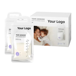 With Temperature Sensor Breast Zip Lock Breast <strong>Milk</strong> Storage Bag BPA FREE 180ML 200ML 250ML <strong>Milk</strong> Storage Bags - Product Image 4