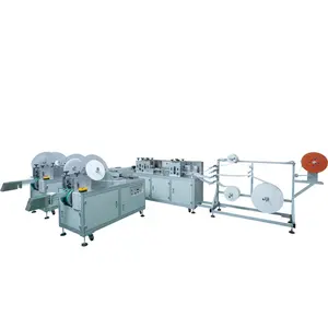 Automatic 3 Ply Disposable Tie On Surgical Face-Mask Making Machine