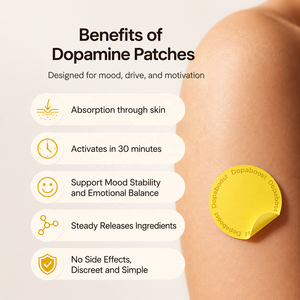 Parche transdérmico de dopamina OEM de marca privada Dopa Mine para <span class=keywords><strong>el</strong></span> estado de ánimo y la concentración, soporte transdérmico para claridad mental y motivación - Product Image 6