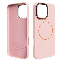 Étui de téléphone magnétique en TPU texture cuir litchi pour iPhone 18 17 16 15 14 13 Pro Max, coque arrière mate effet peau avec emballage boîte
