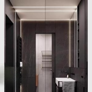 45 °   Profilé en aluminium LED incliné pour éclairage de meuble, éclairage de vitrine, 20x11mm avec couvercle en PC - Product Image 6