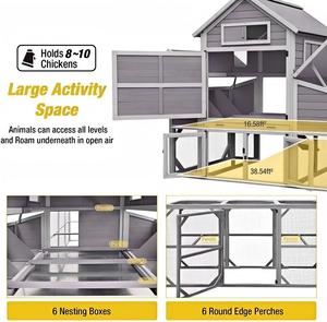Casa para Mascotas de Madera Ecológica, Transpirable e Impermeable para Exteriores, para Pollos, Patos y Conejos, para Usar en Todas las Estaciones - Product Image 2