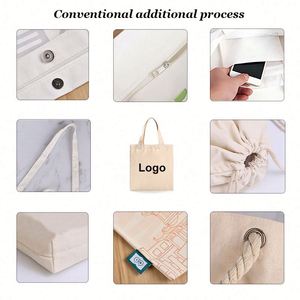 Custom Logo Size Printed Promotional Eco Friendly Reusable Designer Cloth <b>Canvas</b> Shopping Tote Bag Custom Color Cotton Beach Bag - Product Image 5