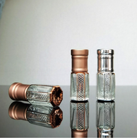 En stock – Flacon roll-on de luxe en verre vide de 3 ml et 5 ml, style Moyen-Orient, pour parfum et huiles essentielles, idéal pour le massage