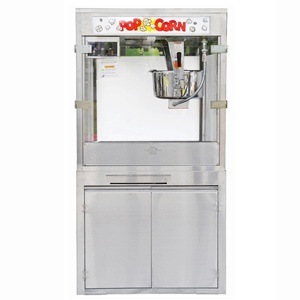 Palomitas de maíz de alta productividad 32oz/52oz Twin-Kettle con gabinete de 6 'cerrado President Series Popcorn Machine - Product Image 1