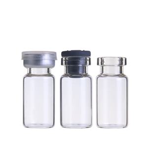 2ml Clear Empty <b>Mini</b> Vial Tubular Glass <b>Bottle</b> With Matte Silver Cap - Product Image 5