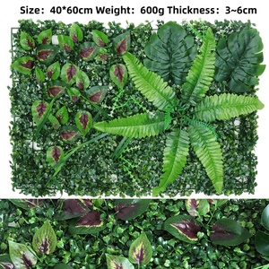 Mur végétal artificiel tropical moderne de luxe écologique de haute qualité, décoration en <span class=keywords><strong>herbe</strong></span> verte colorée, <span class=keywords><strong>herbe</strong></span> de Milan suspendue - Product Image 6