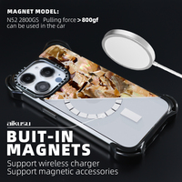 Casing HP Custom 4 Ultra Bounce Corners Impact Matte Clear TPU Magnetik Natural Shell untuk iPhone 16 15 14 13 Pro Max