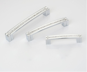 BAOCHUN 5 Inch <strong>Gold</strong> Rhinestone Kitchen Handles Cabinet Knobs Crystal <strong>Drawer</strong> <strong>Pulls</strong> - Product Image 2