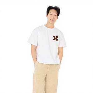 เสื้อยืดทรงบ็อกซี่ DTF พิมพ์ลาย 230gsm คุณภาพสูง เนื้อผ้าหนา รับสกรีนโลโก้ - Product Image 1