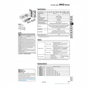 Table coulissante pneumatique SMC MXQ16-50ASBT équipement de manutention - Product Image 1