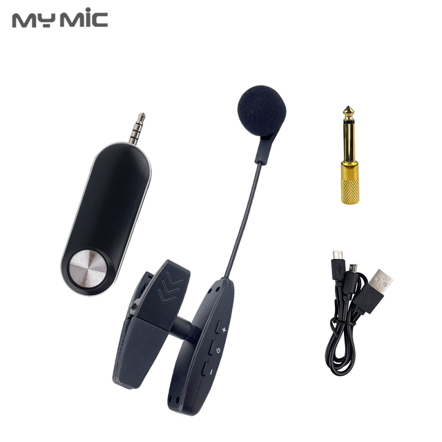 MY MIC IS04 Saxophone Microphone Wireless Mic Musical Vocal Instrument Condenser Micro for Performance