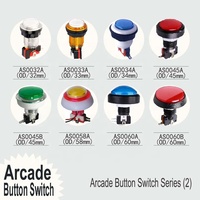 Bouton poussoir d'arcade transparent Wintai-Tech Chine avec LED et micro-interrupteur momentané 100 mm