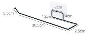 Soporte de papel de cocina, rollo de soporte para baño, toallero, decoración de <span class=keywords><strong>Pared</strong></span>, organizador de estantería de pañuelos - Product Image 2