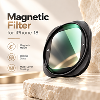 Filtre d'objectif d'appareil photo magnétique pour iPhone 18 Pro Max UV ND CPL VND 6XStar Mist Filter, accessoires de photographie mobile antichoc