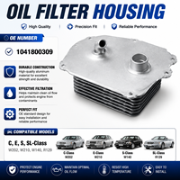 Alloggiamento Filtro Olio Motore Rinforzato per Mercedes-Benz Classe C E S SL W202 W210 W140 R129 Ricambio Diretto OE 1041800309
