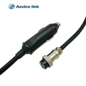 Kabel Adaptor DC Pemantik Rokok Mobil, Colokan Pemantik Api Mobil Ke Konektor Penerbangan Colokan GX16