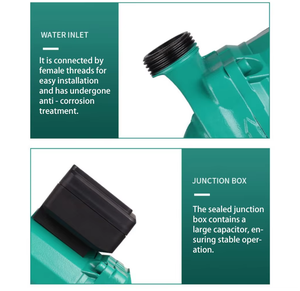 Pompe de surpression monophasée 220V blindée domestique pour circulation d'équipement industriel d'<span class=keywords><strong>eau</strong></span> chaude domestique en caoutchouc - Product Image 3