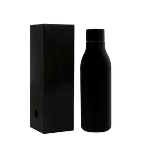 Botella de Agua Deportiva de Acero Inoxidable de Boca Ancha, Negra, de 1 Litro (64 oz), de Lujo, Económica, Promocional, Nueva, para Gimnasio - Product Image 2