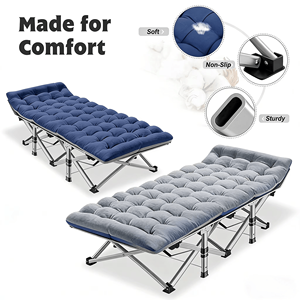Lits de camping pliants ultralégers pour usage intensif, lit de camping portable pour l'extérieur, lit pliant multifonction pour le camping et la randonnée - Product Image 5