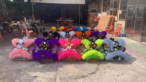 Funtoys MOQ 1 PCS Promocional China Lion Dance Año Nuevo chino Southern Two People Performance Lion Dance Costume for Show - Product Image 4