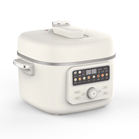 Cuisinière à pression intelligente 4L 1300W avec contrôle numérique, panneau tactile et à boutons, programmes prédéfinis, pot antiadhésif, fabrication OEM/ODM