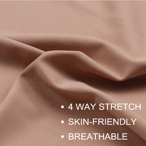 170GSM Nylon Spandex 4 Way Stretch Interlock Scuba Fabric Soft Knit Lingerie Women's Sportswear Vest Bra <strong>Underwear</strong> Manufacture - Product Image 3