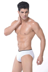 Calzoncillos de Hombre Ropa interior de algodón con bóxer desechable <span class=keywords><strong>blanco</strong></span> y gris - Product Image 4