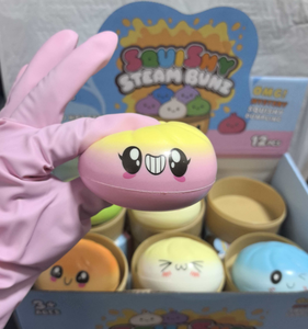 Luckykoo Cross-Border Glitter Dumpling <b>Squishy</b> Box Squeeze-Type Sensory Stress-Relief Toy Cartoon Design - Product Image 2