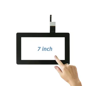 7 polegadas multi touch screen painel sensor de toque capacitivo impermeável com display lcd painel para carro dvd player