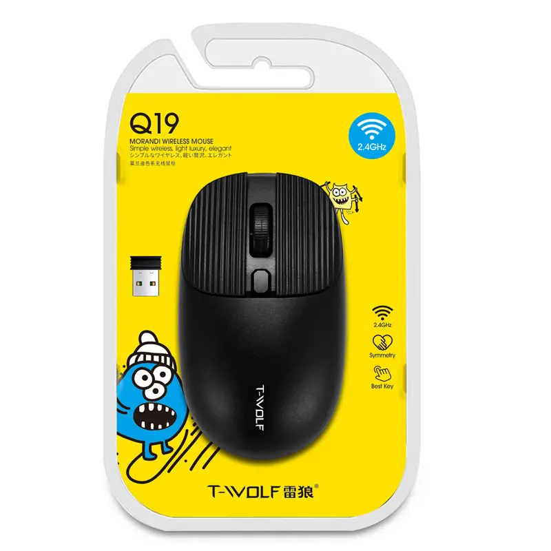 New Q19 wireless mouse X9 Bluetooth mouse laptop accessories Office USB wireless mouse factory