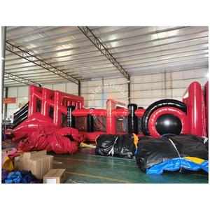 Precio de Fábrica, Inflables Gigantes Comerciales, Pista de Obstáculos Roja de 82' para Carreras de Autos, para Alquiler <span class=keywords><strong>en</strong></span> Eventos al Aire Libre e Interiores - Product Image 5