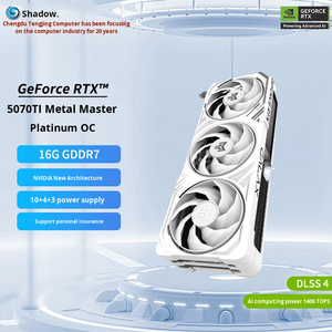 การ์ดจอ RTX5070TI Metal Black Platinum Edition OC/Sacred Blade/Magic Blade 16G พัดลมระบายความร้อน สำหรับเล่นเกมบนเดสก์ท็อป - Product Image 2
